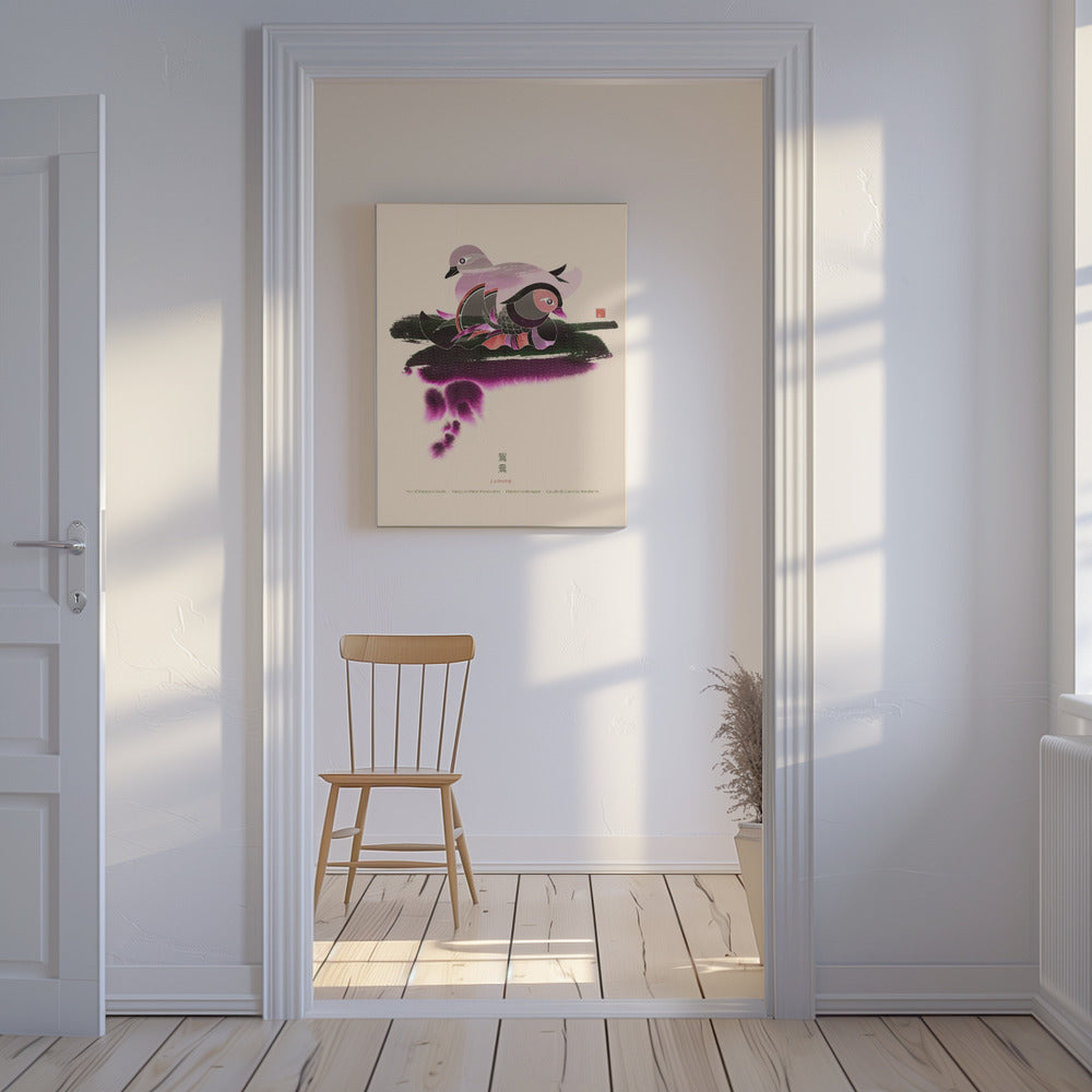 Paar mandarijneenden | Canvas