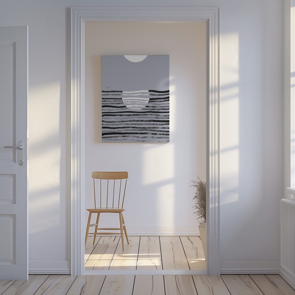 Hidden Moon N°2 | Reflection | Canvas