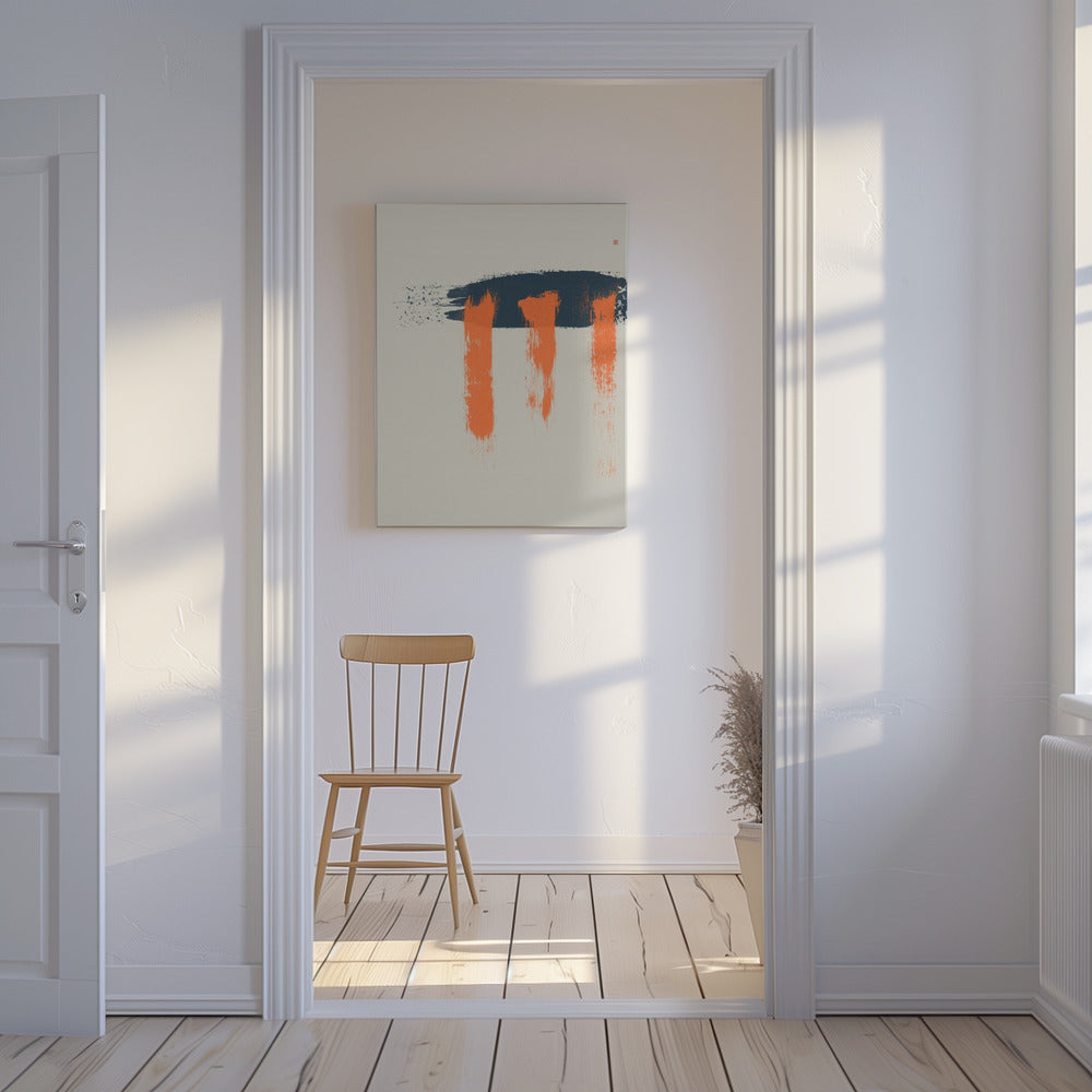 Stromende regen | Canvas