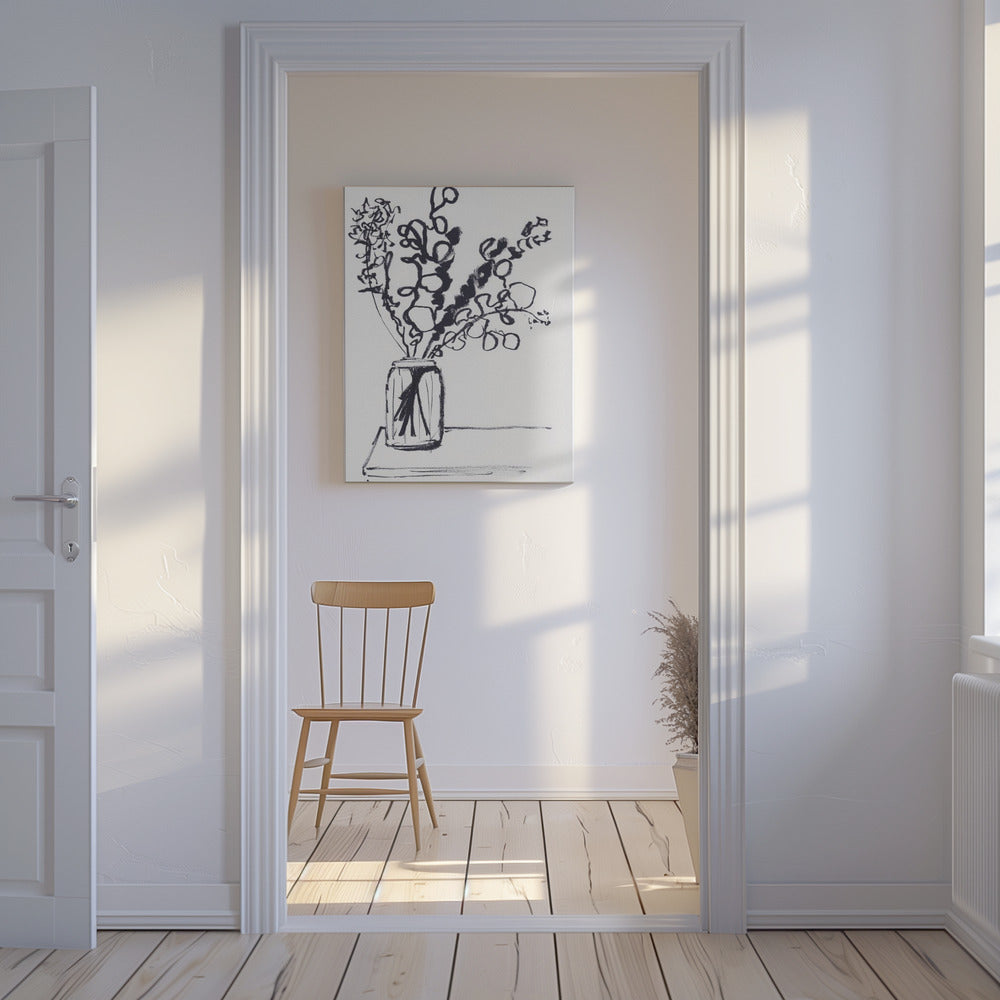 Zwart-wit stilleven klein | Canvas
