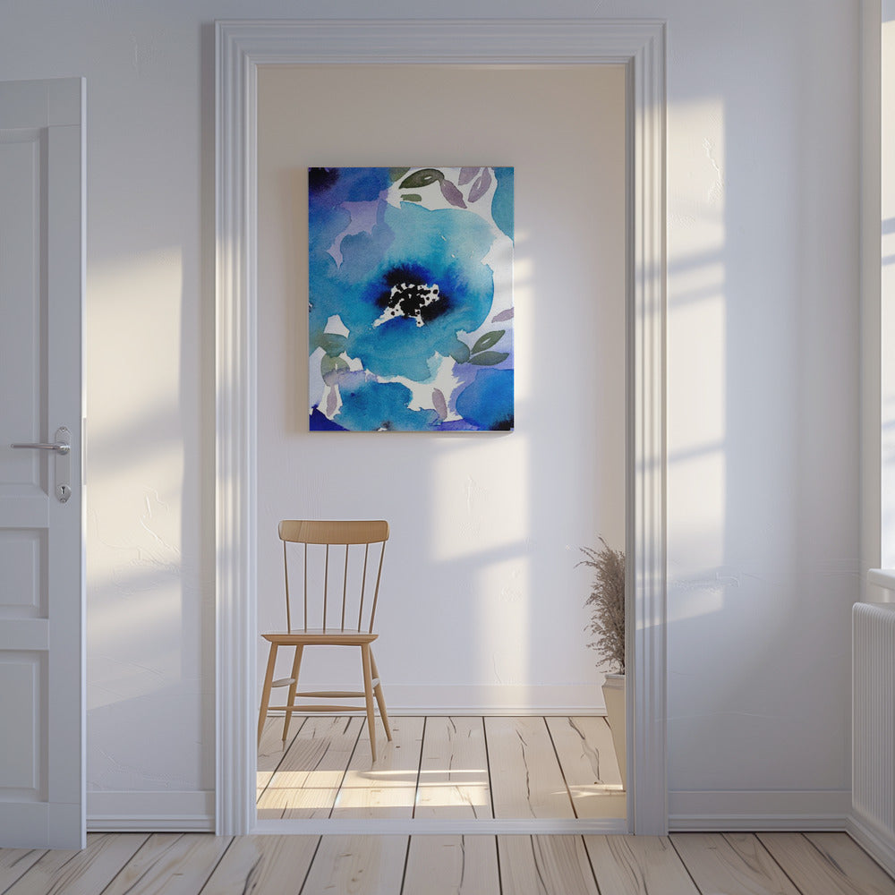 Dame Blauw | Canvas