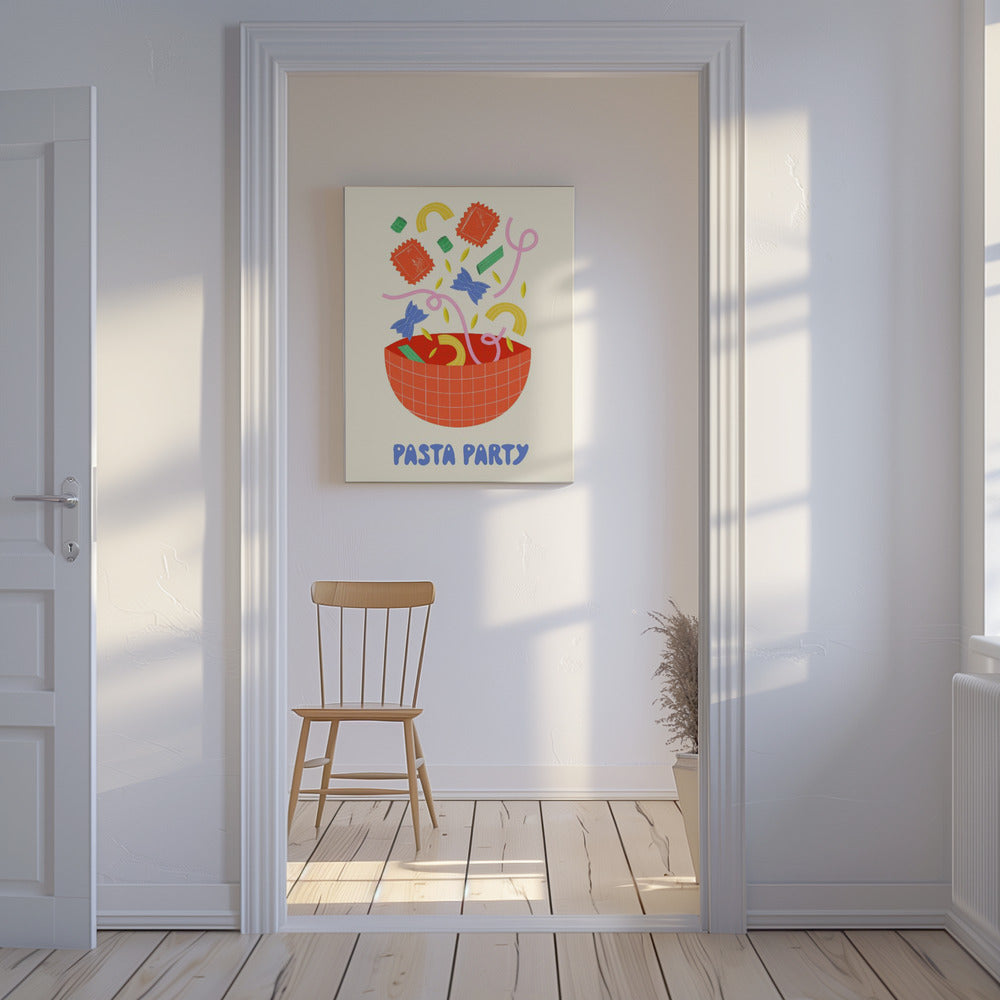 Pastafeestje | Canvas