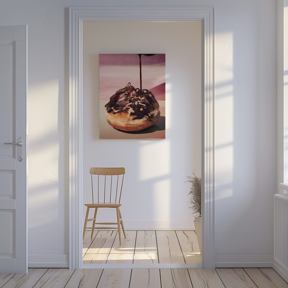 Surrealistische decadente donut | Canvas