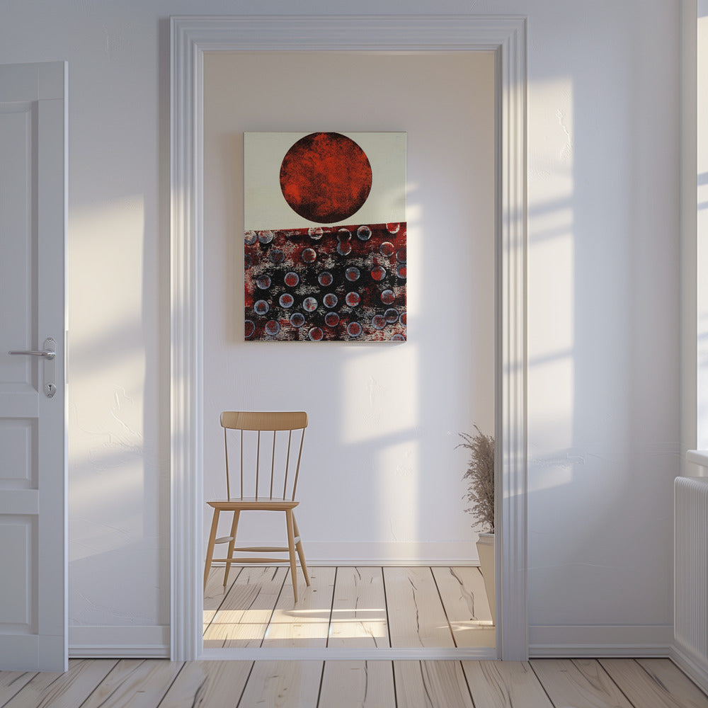 Abstract kunstwerk met geometrische compositie | Canvas