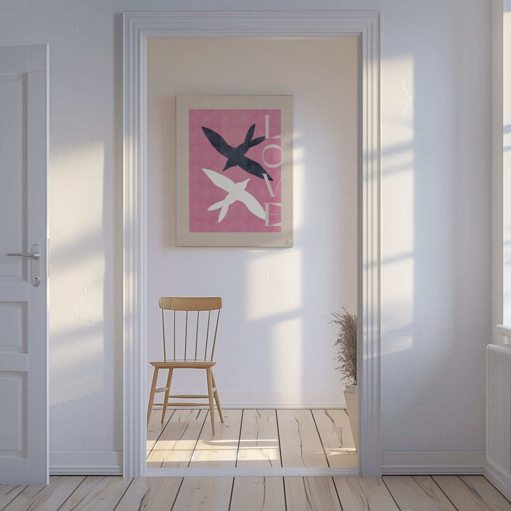 Verliefde vogels | Canvas