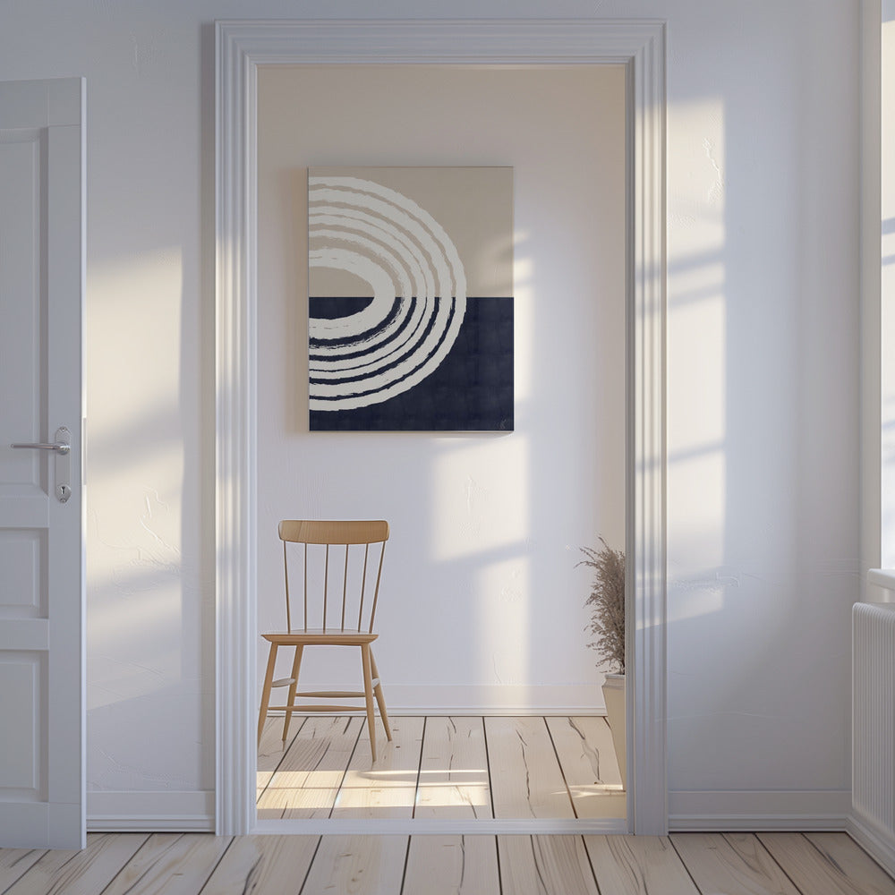 Blauwe regenboog | Canvas