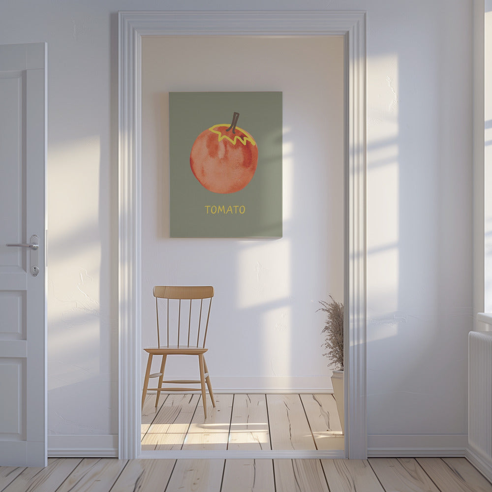 Tomato in Green | Canvas