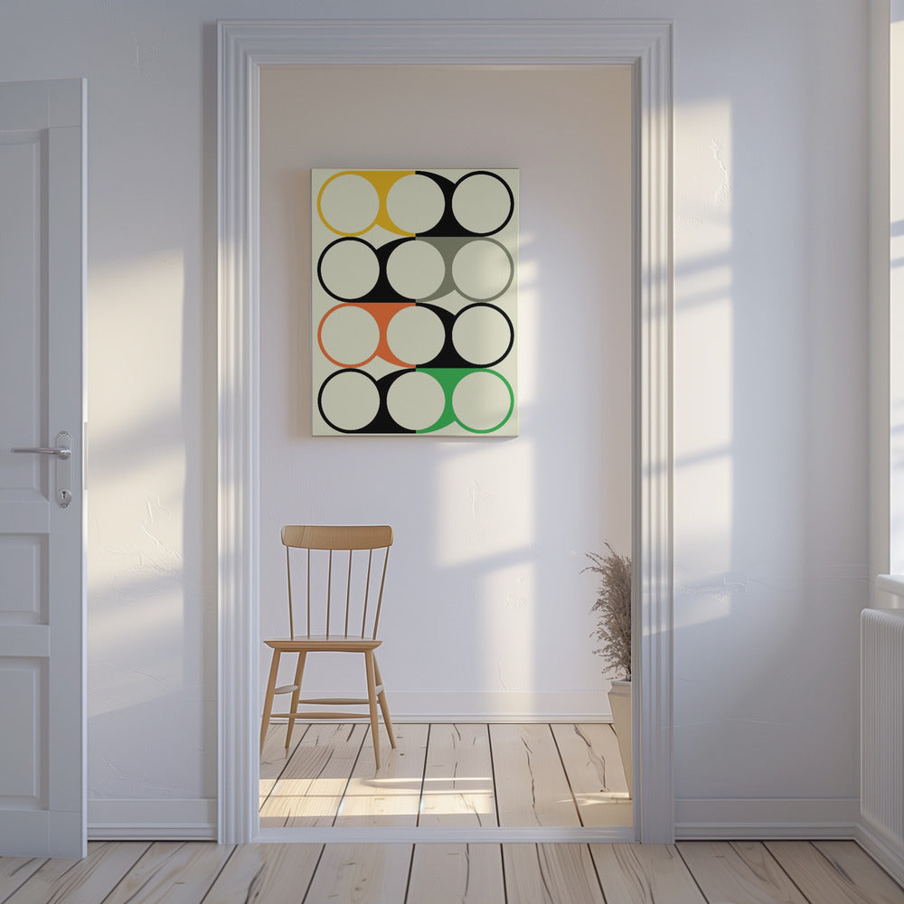 Geometrisch abstract ontwerp | Canvas