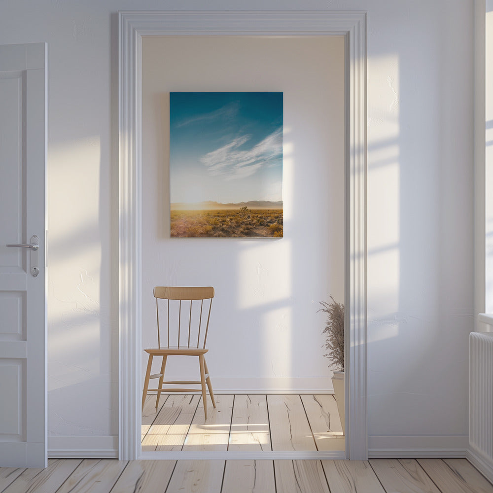 Zonsopgang in de woestijn van Nevada | Canvas