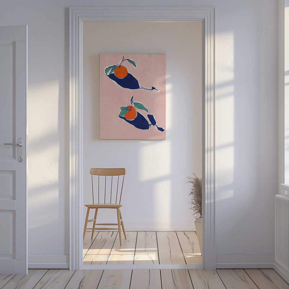 Abstract Oranges | Canvas