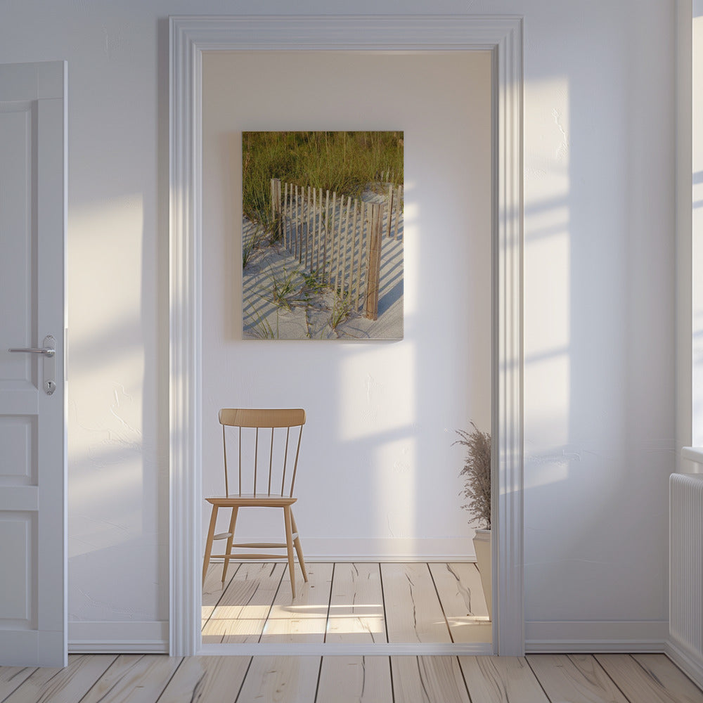 Wandeling op het strand III | Canvas