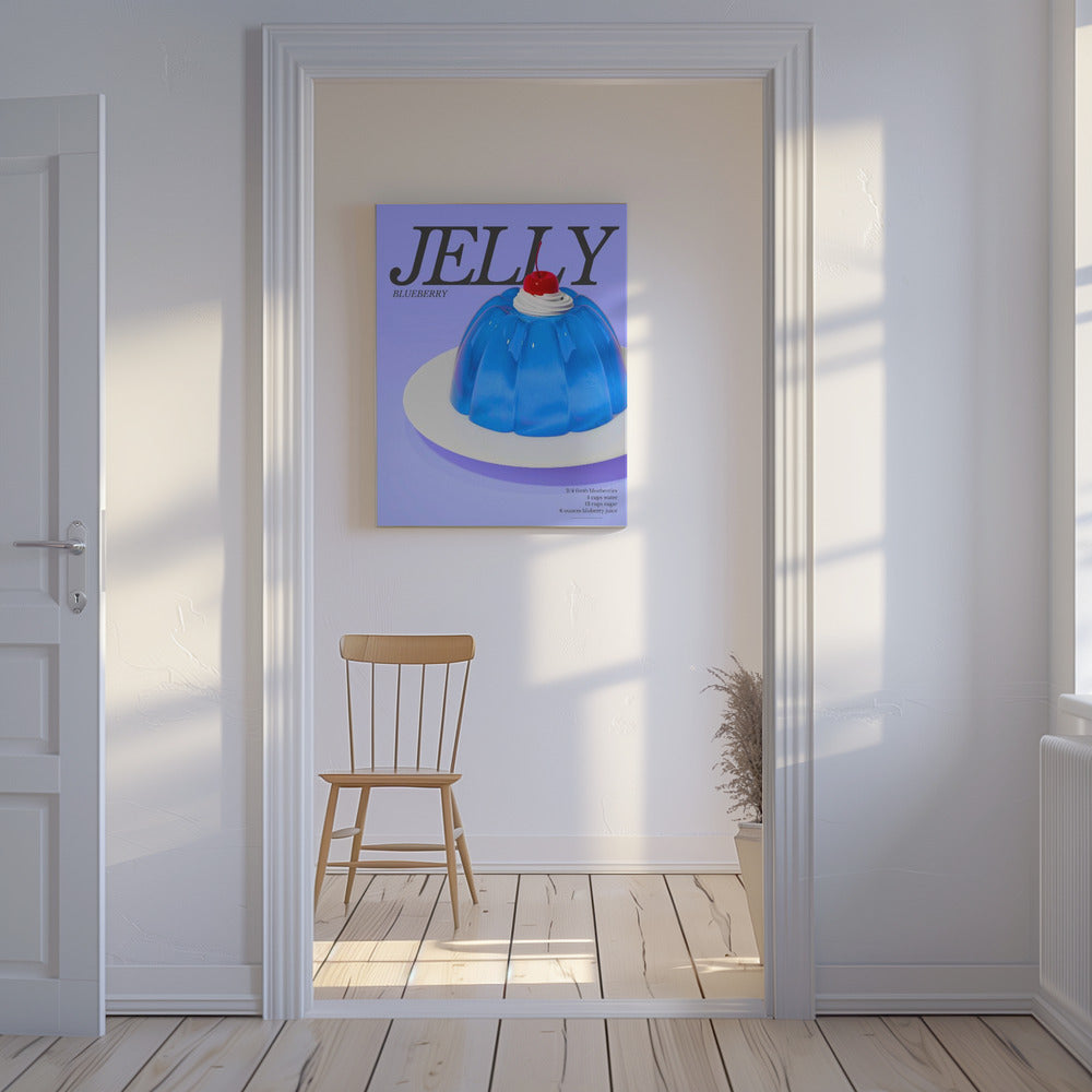 Blauwe Jelly | Canvas