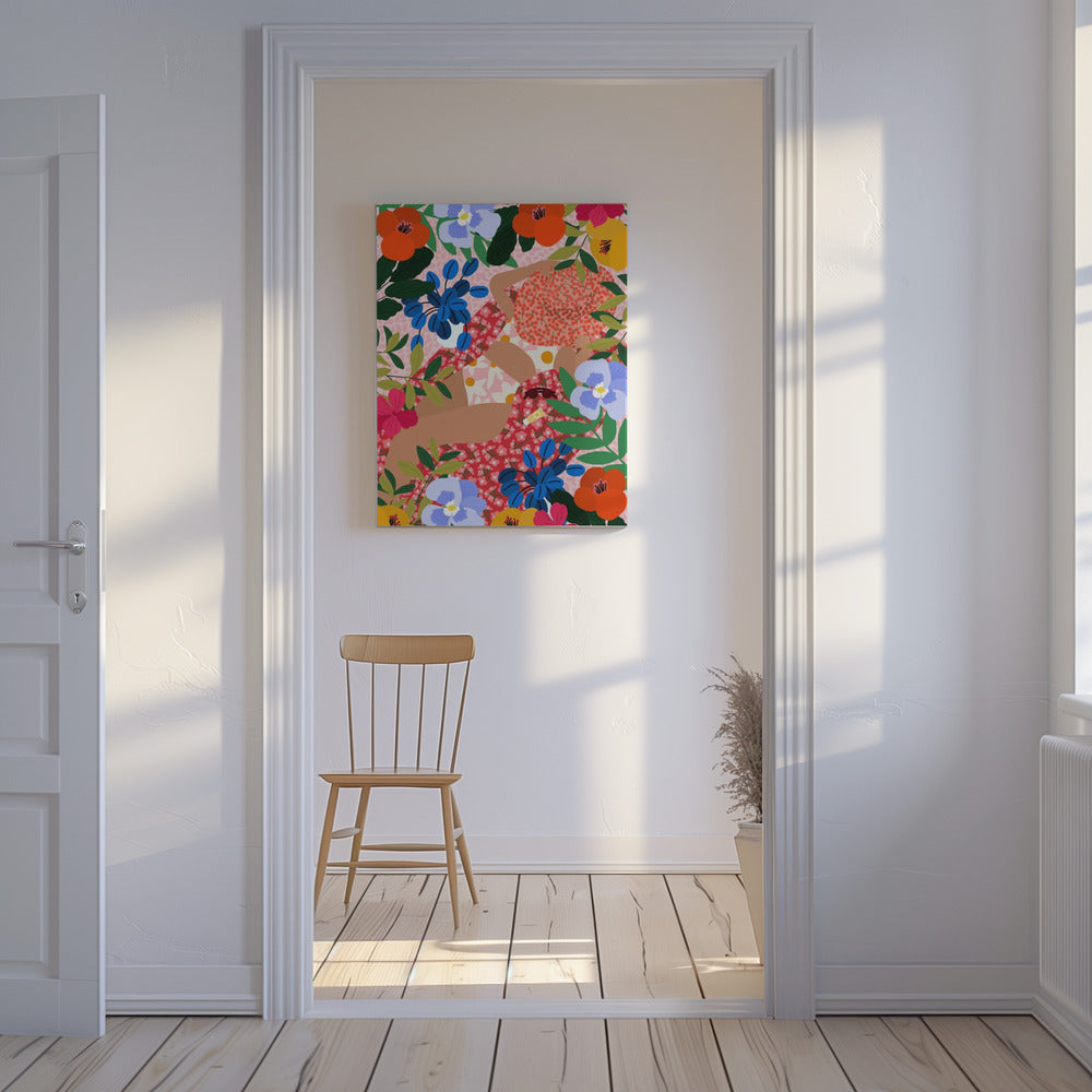 Slapen onder de zon | Canvas
