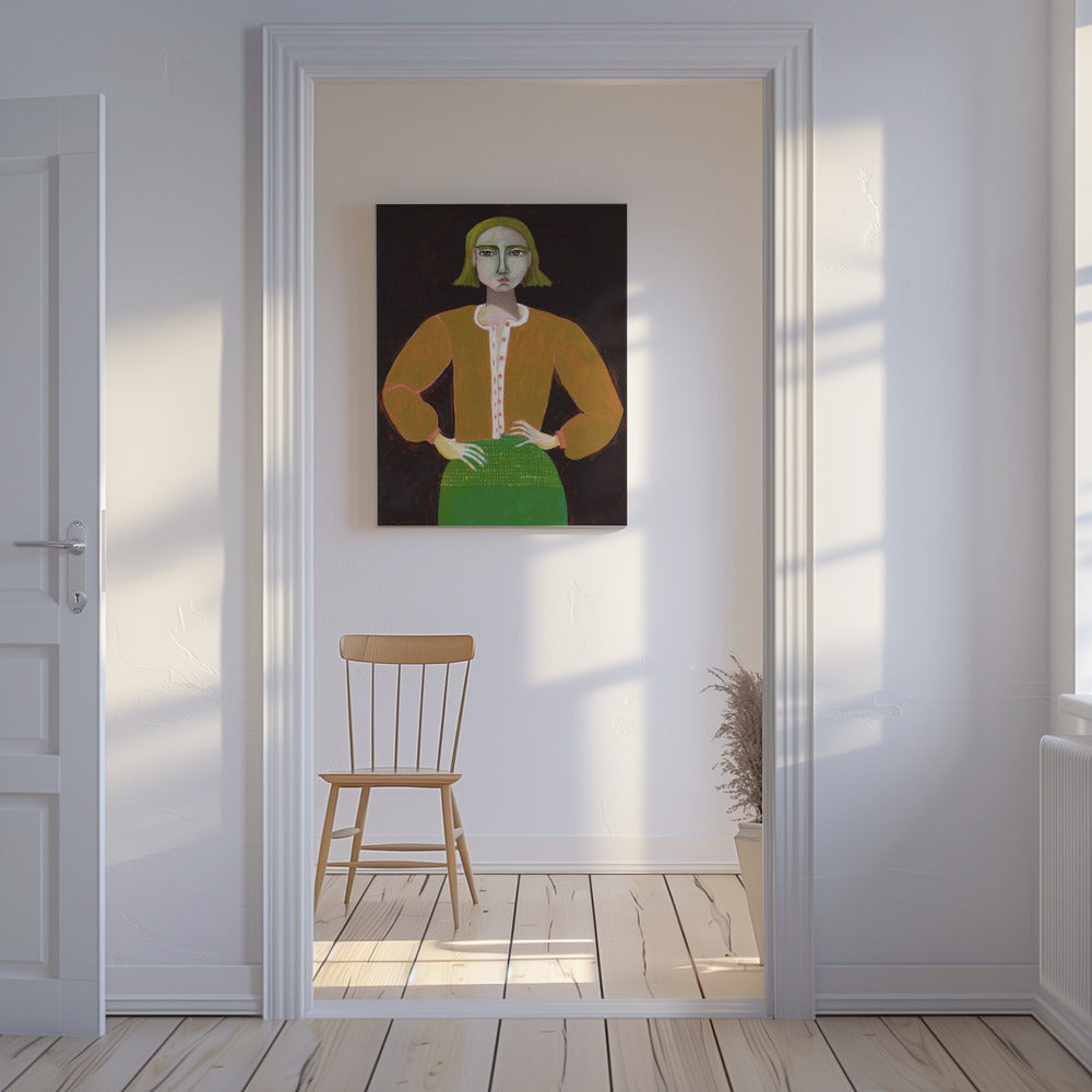Vastberaden vrouw | Canvas