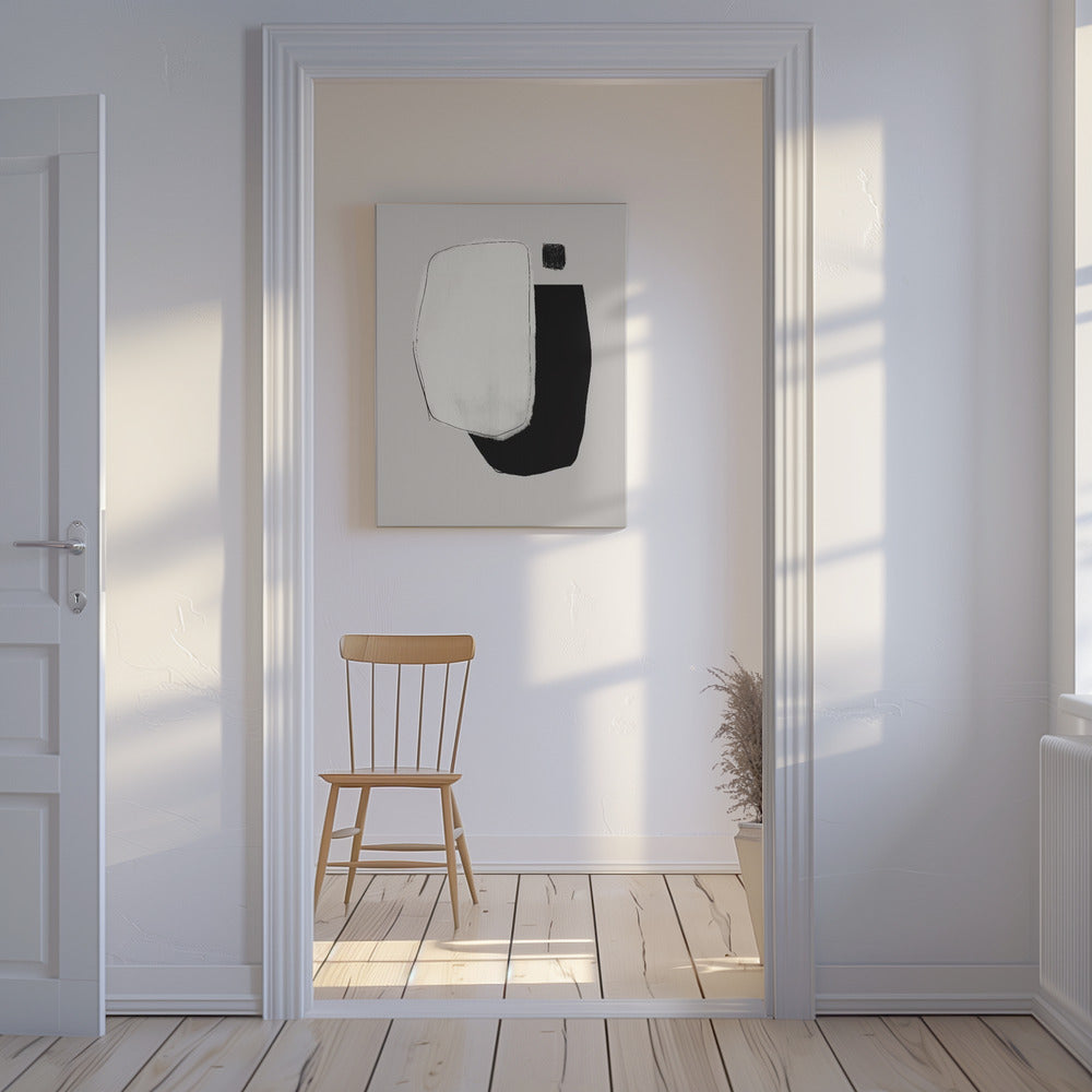 Monochrome Shapes And Negative Space | Canvas