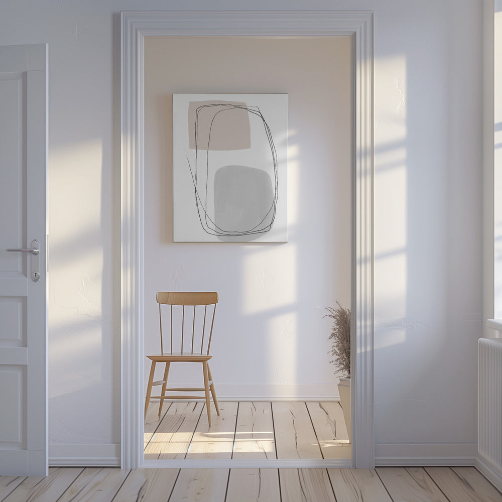 Geometric Forms And Fluid Lines | Canvas