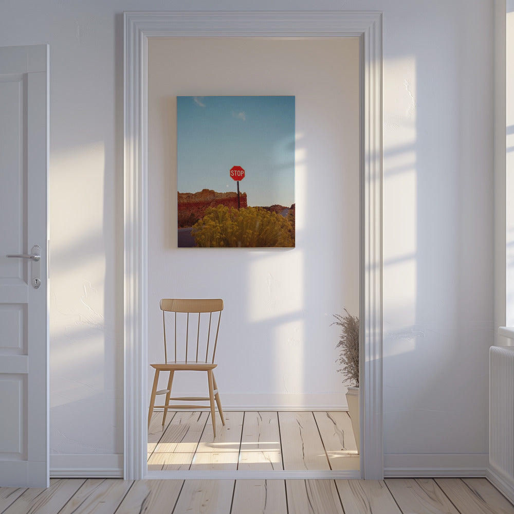 Zonsondergang in Abiquiu | Canvas