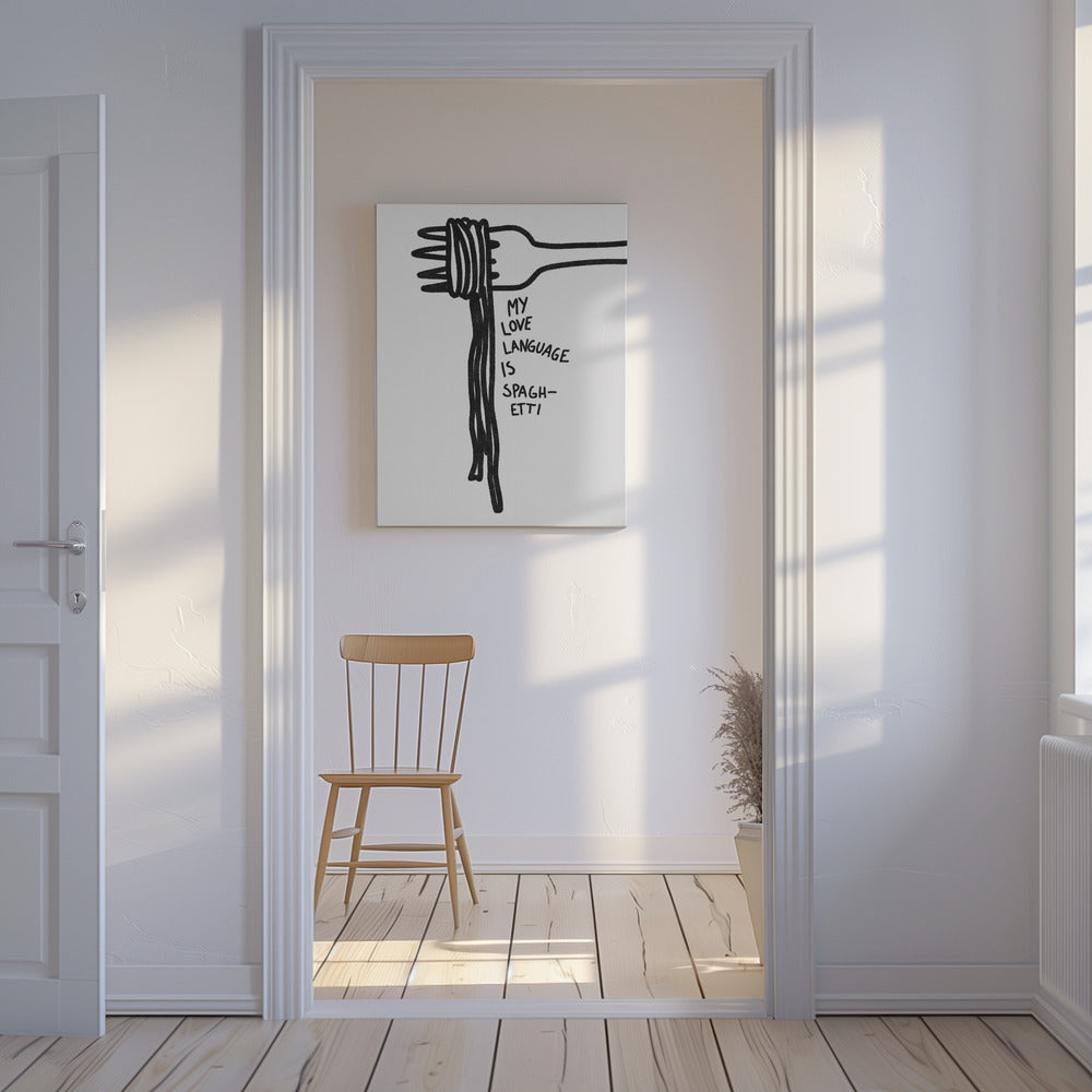 Spaghetti Liefdestaal | Canvas
