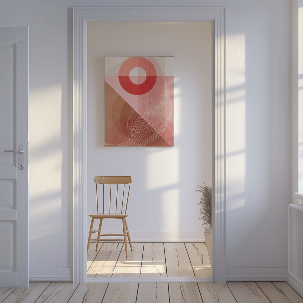 Abstract Boven de berg | Canvas