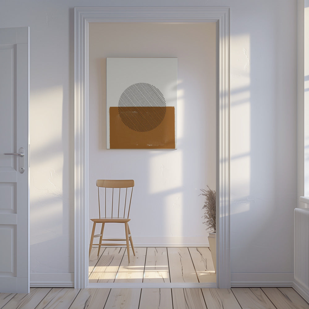 Gestreepte Horizon | Canvas