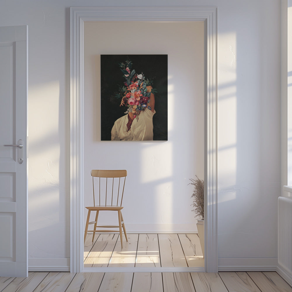 Rozen bloeiden elke keer dat ik aan je dacht | Canvas