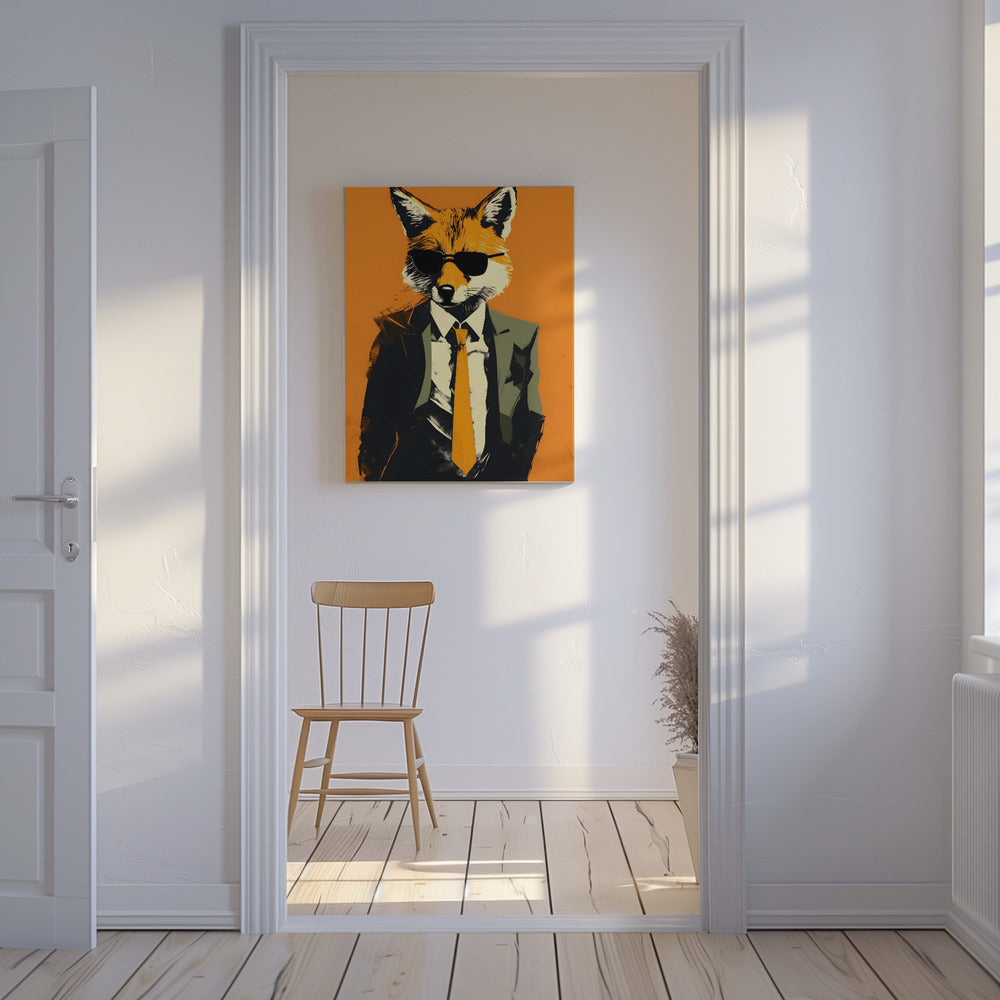 Vos in een pak | Canvas