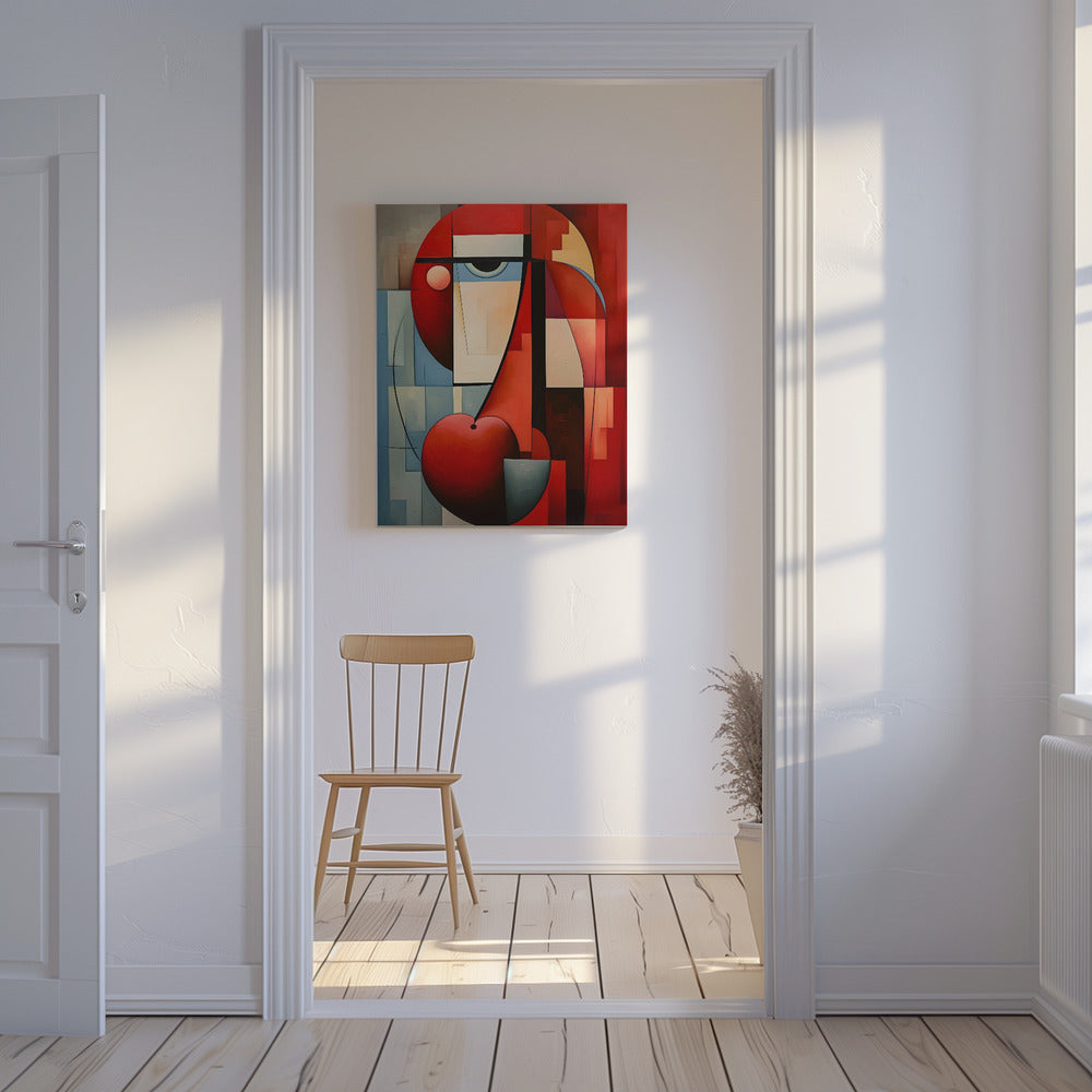 Het abstracte gezicht | Canvas