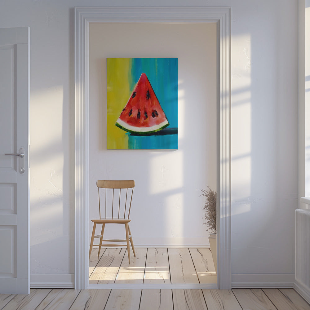 Watermeloenplak | Canvas