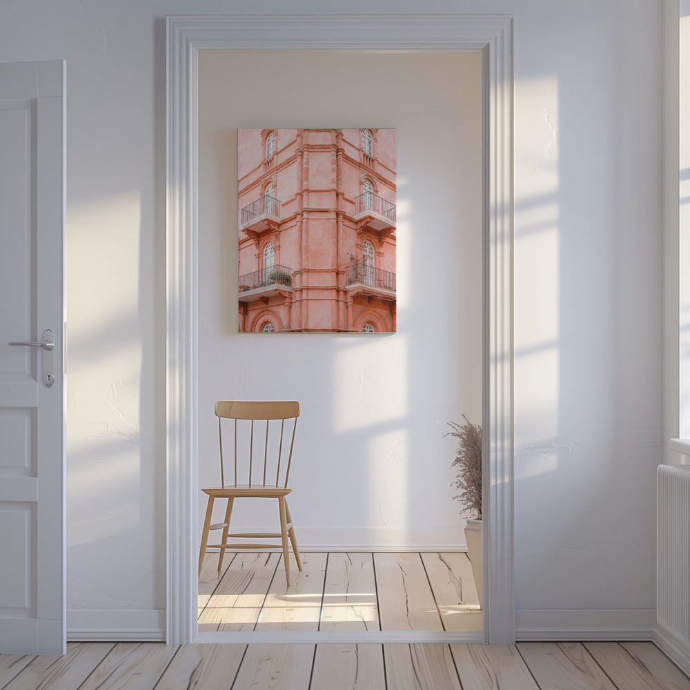 Pastelroze Umbrië | Reisfotografie Italië | Canvas