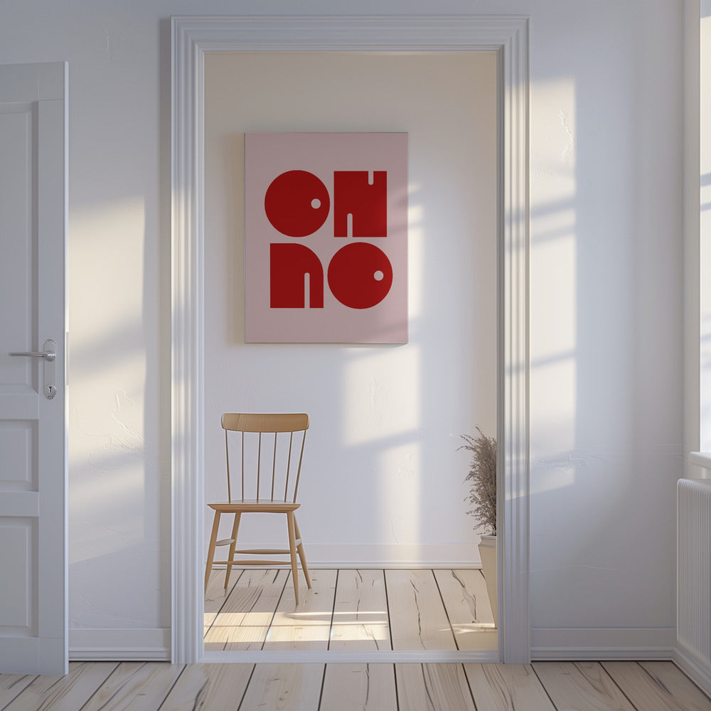 Bold Typographic Echo | Canvas