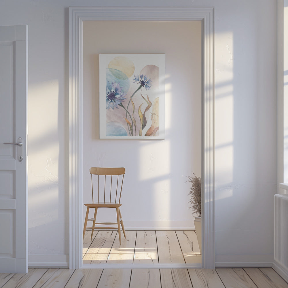 Aquarel Korenbloemen | Canvas