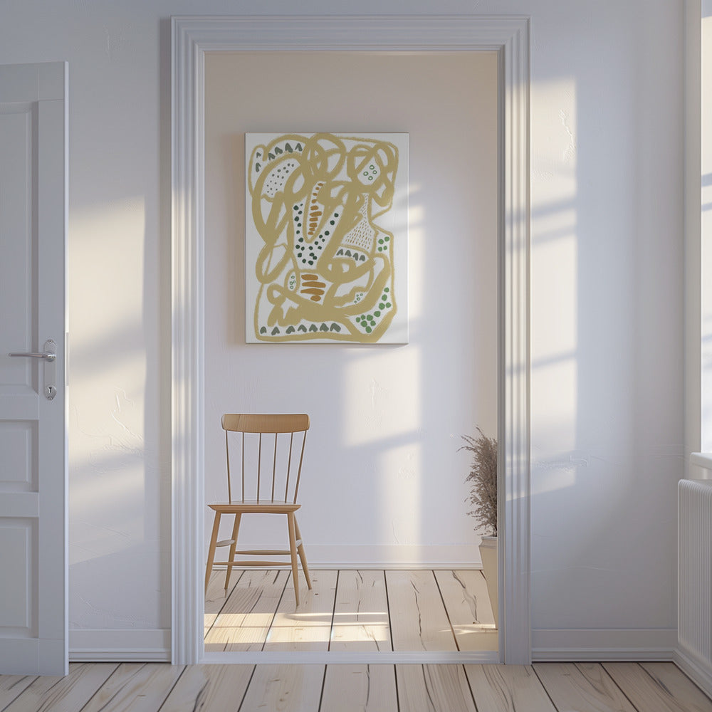 Krabbellijnen | Canvas