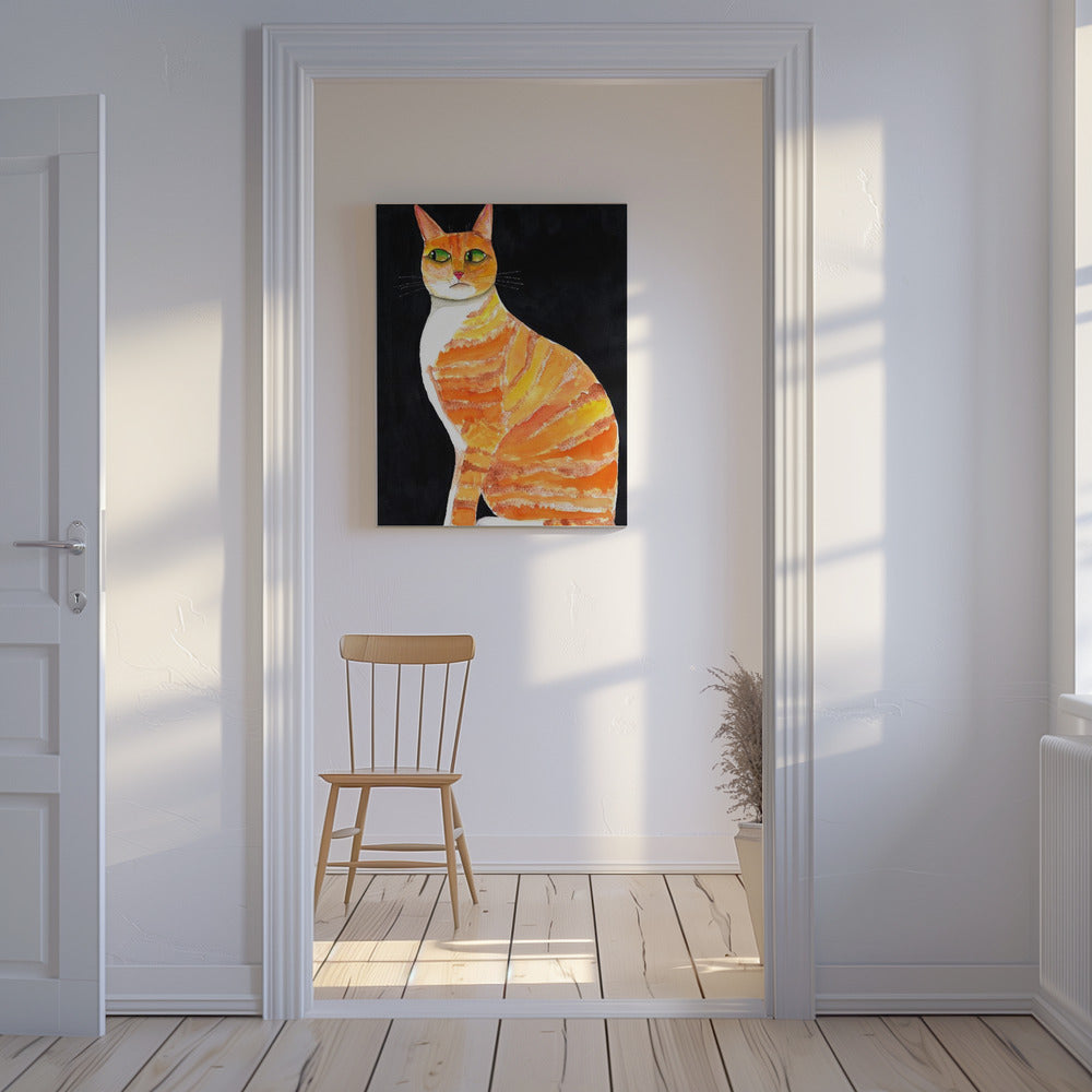 Oranje kattenogen | Canvas