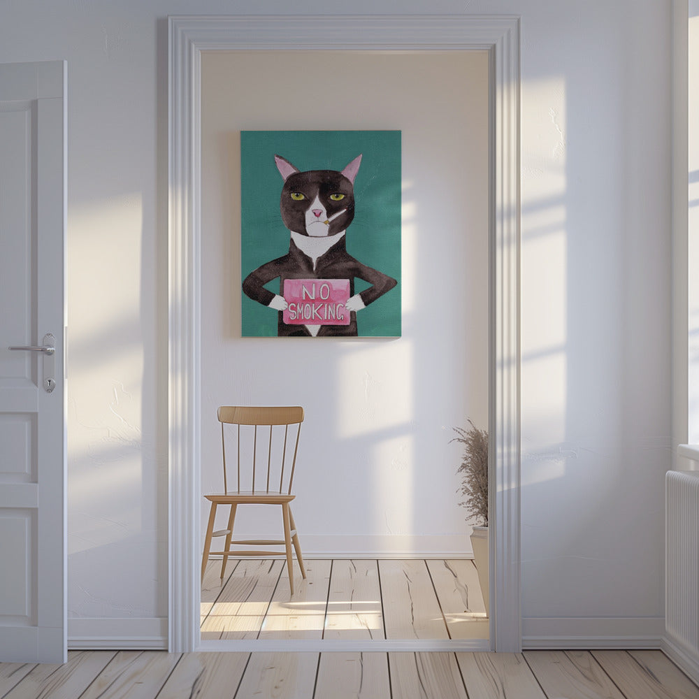 Rokende kat | Canvas