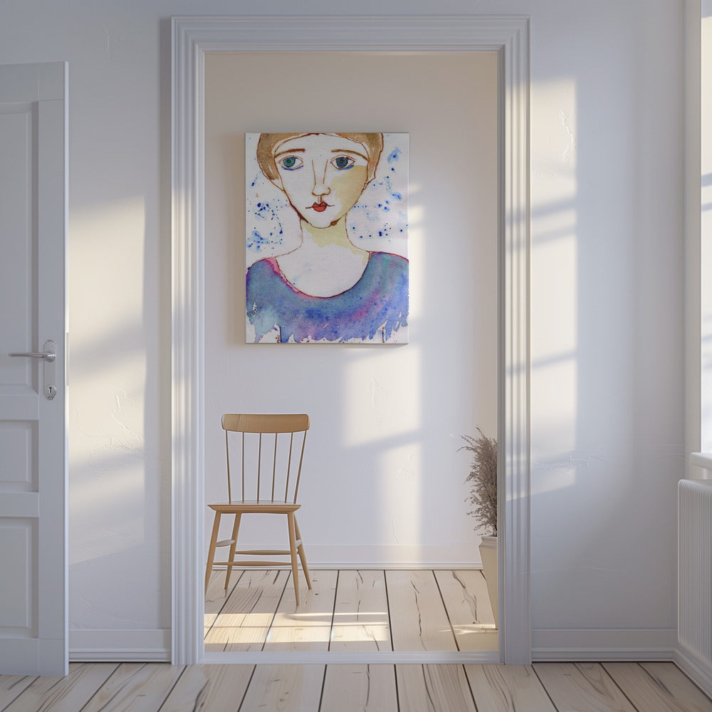 Dame kijkt | Canvas