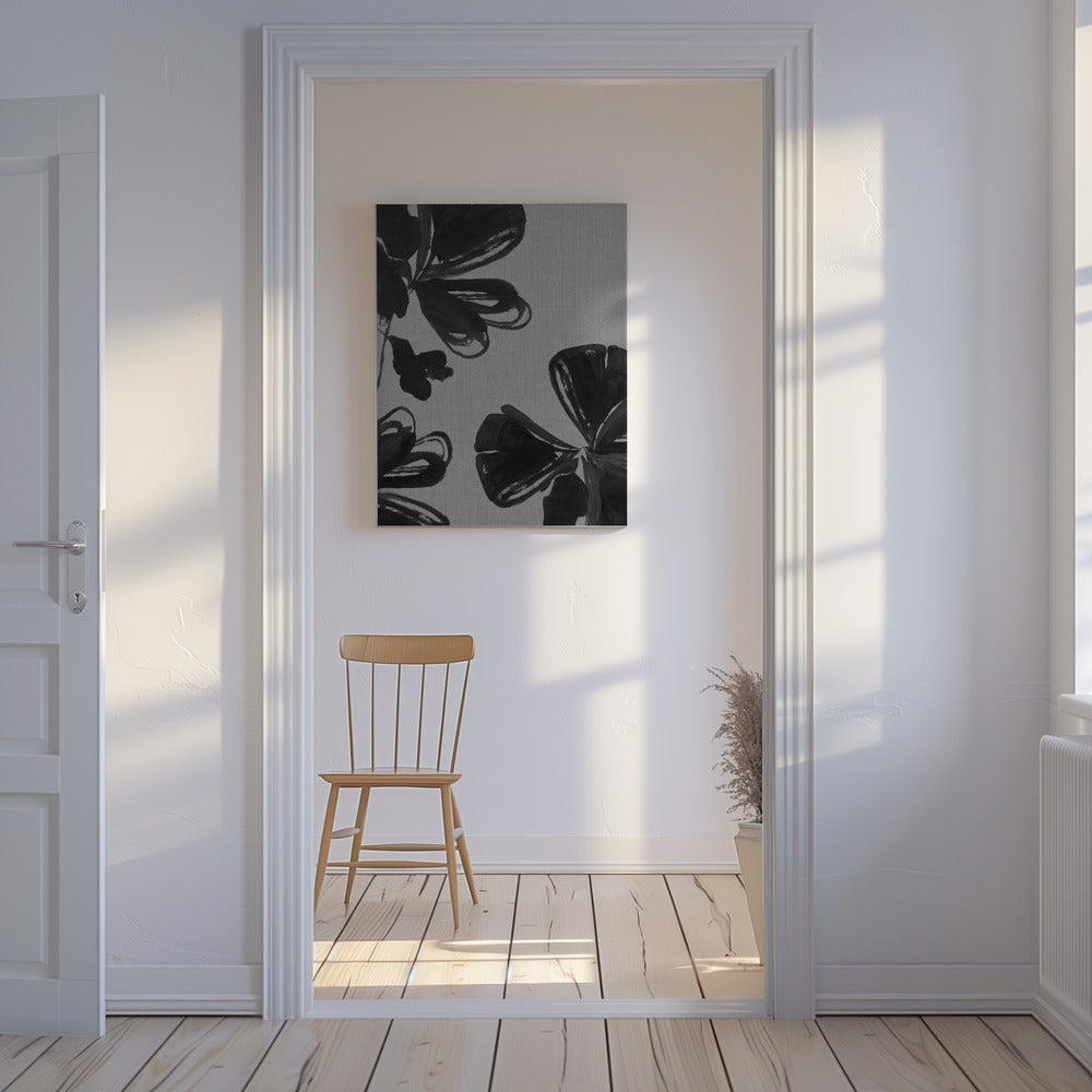 Black Floral 4 | Canvas
