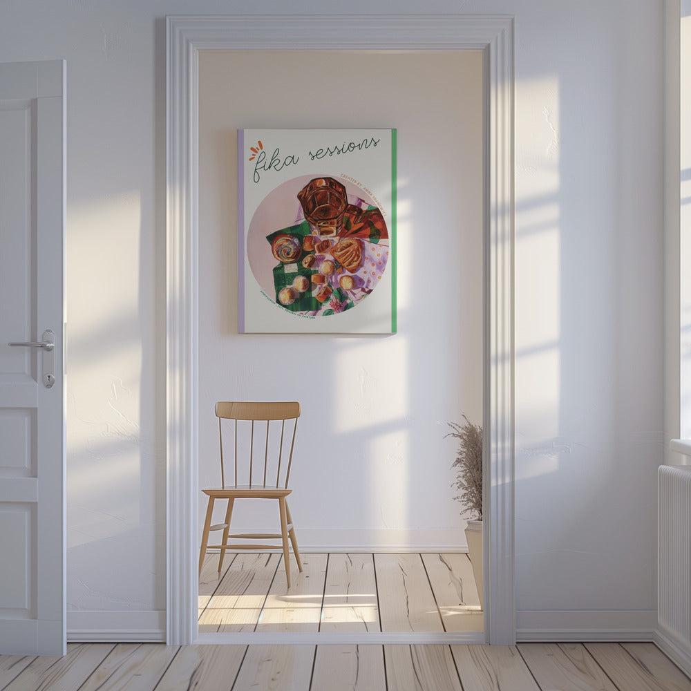 Amber en Groen | Canvas
