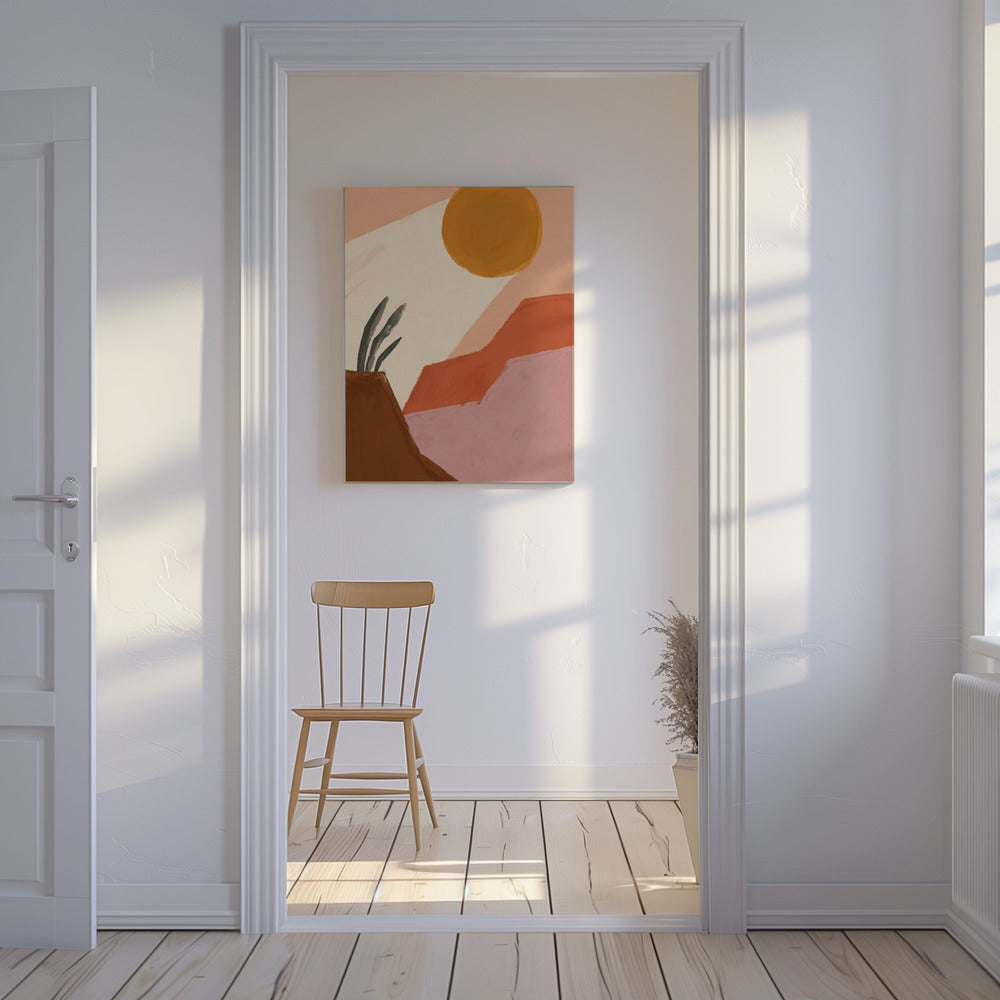 Woestijnzonlicht | Canvas