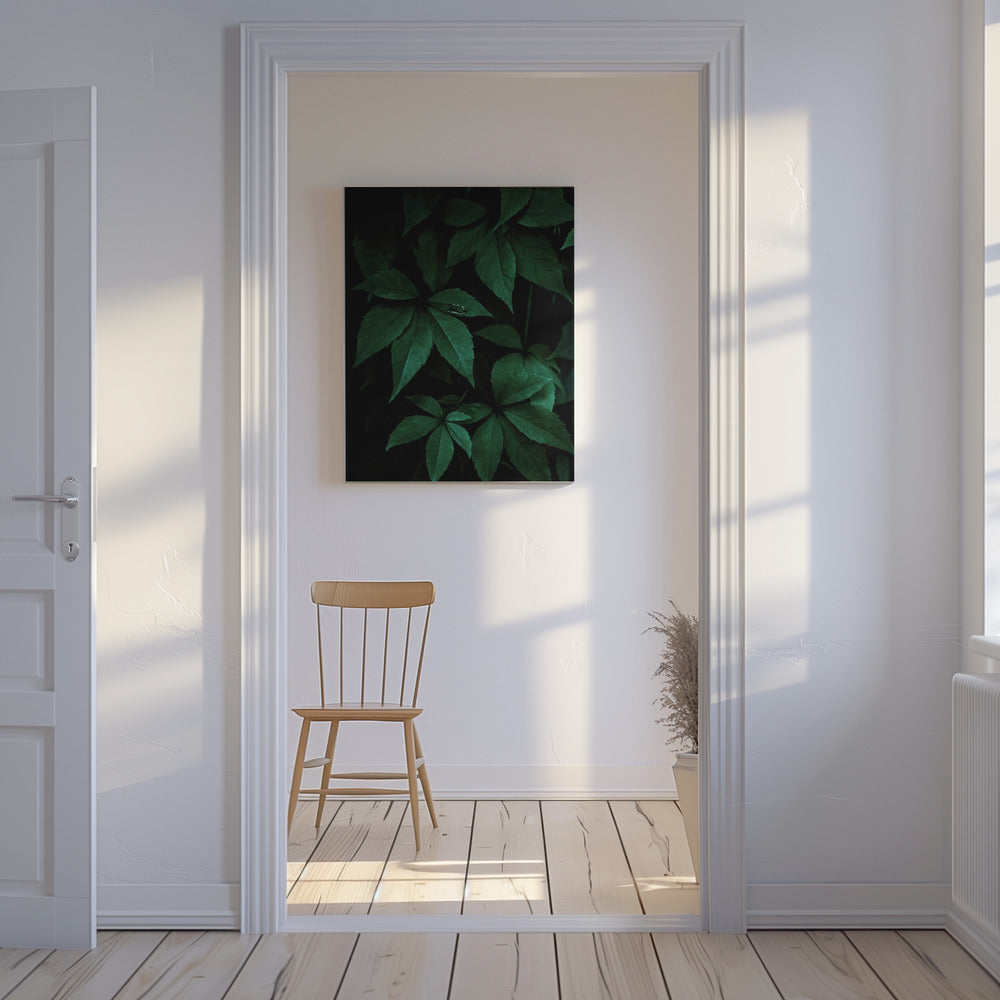 Donkere bladeren 7 | Canvas