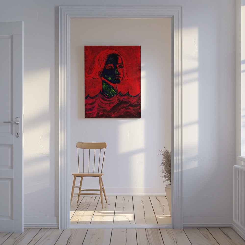 De Zwemmer Rood | Canvas