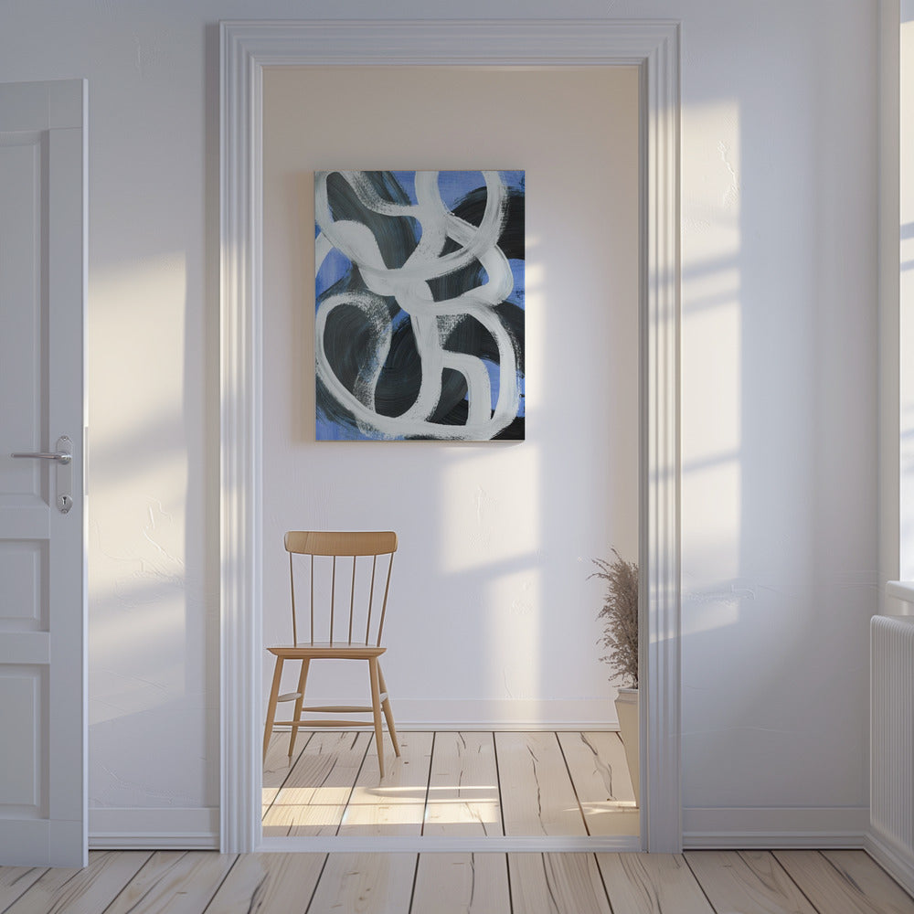 Abstracte penseelstreken 127 | Canvas