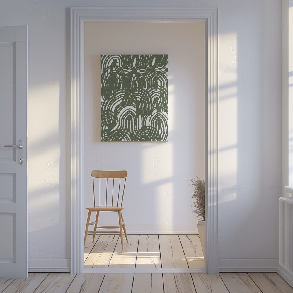 Groen patroon | Canvas