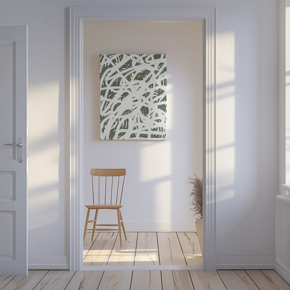 Abstract Groen | Canvas