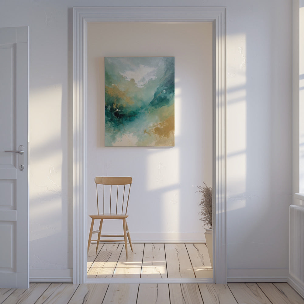 Smaragdgroene luchten | Canvas