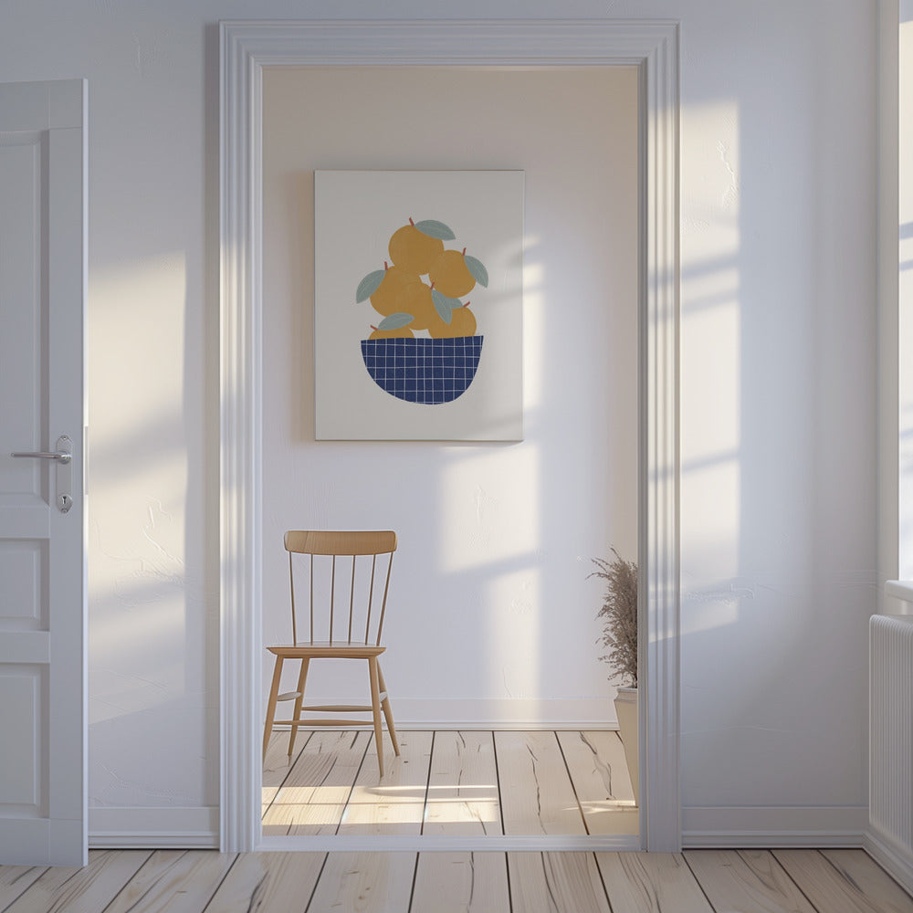 Schaal met sinaasappelen | Canvas