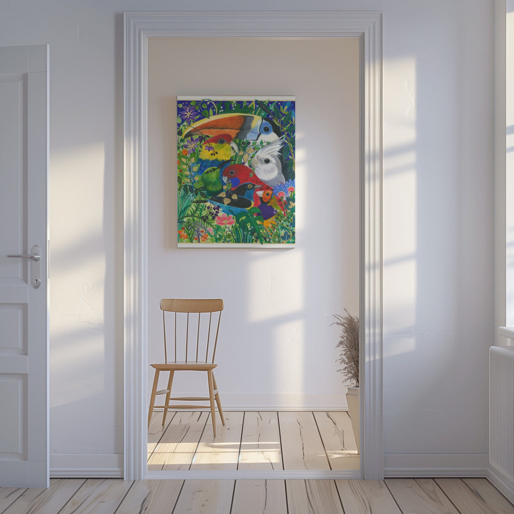 Paradijsvogels | Canvas