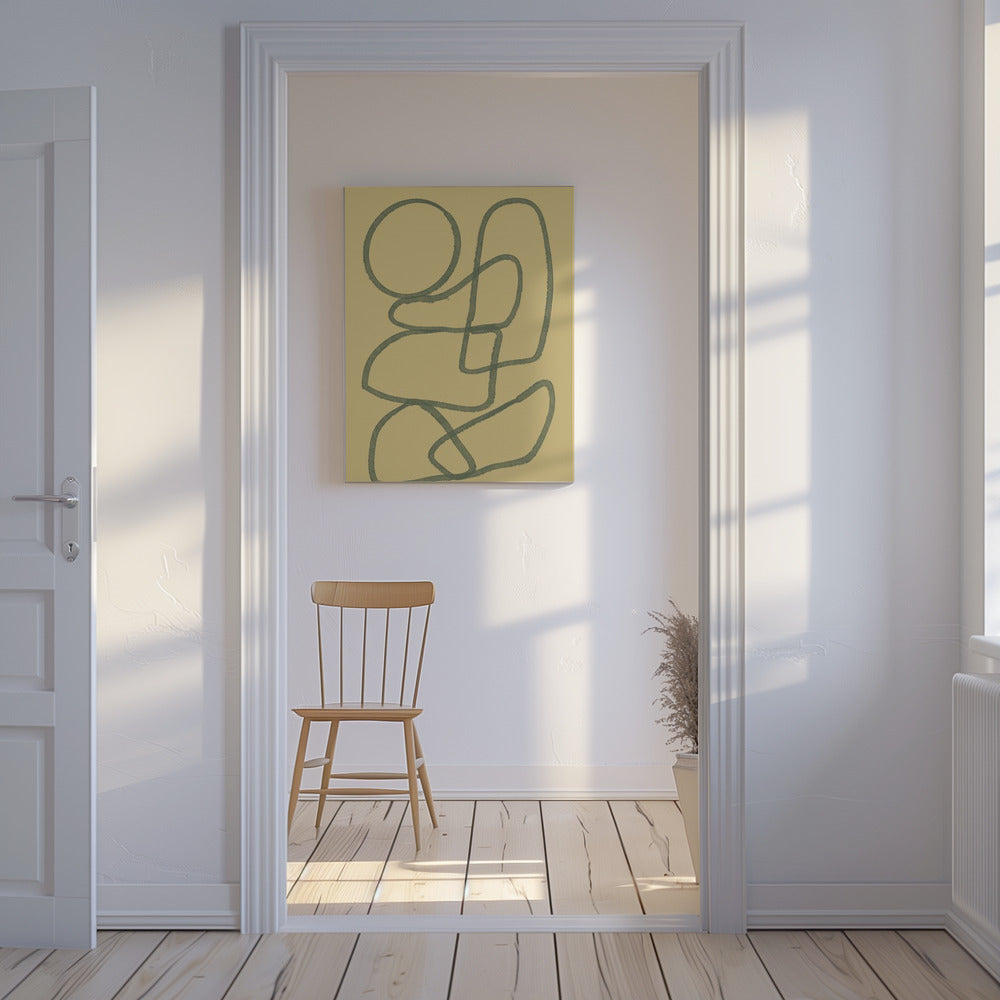 Lijntekening ABSTRACT | Canvas