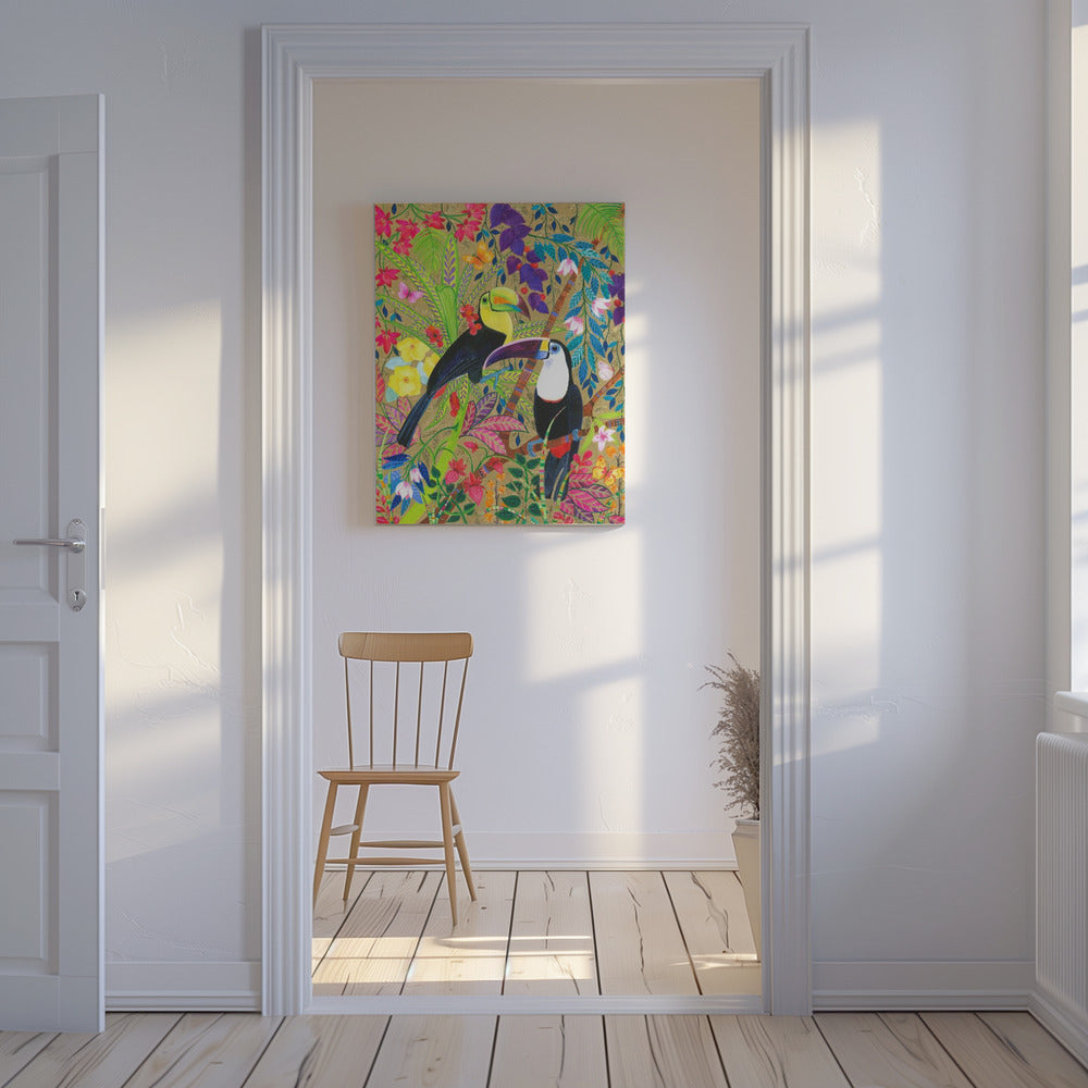 Levendige geest van de tropen | Canvas