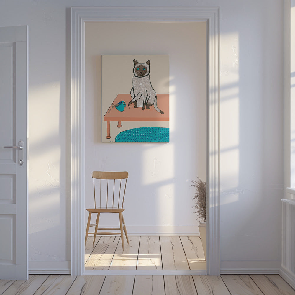 Naughty cat humour | Canvas