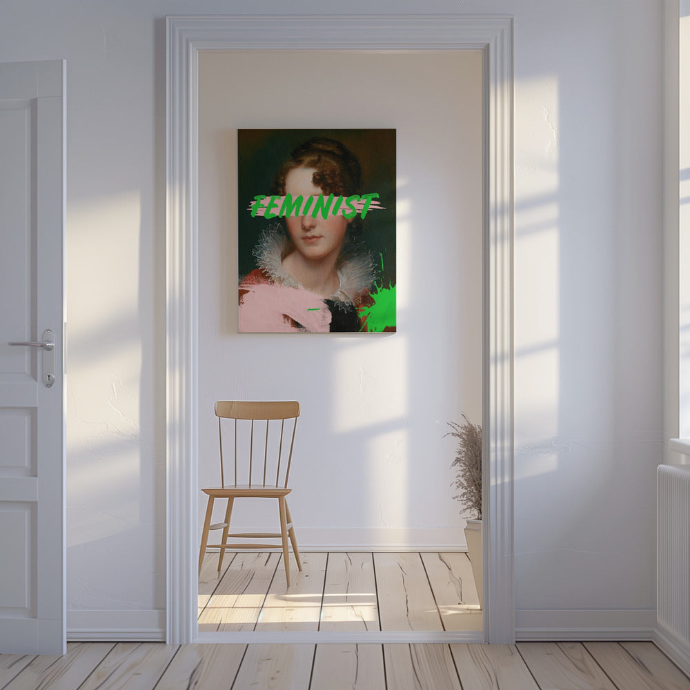 Feministisch portret Ratioiso | Canvas
